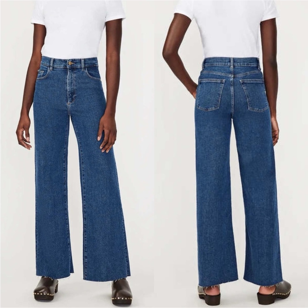 DL1961 Hepburn Wide Leg High Rise Vintage 31” Jeans - Picture 2 of 15